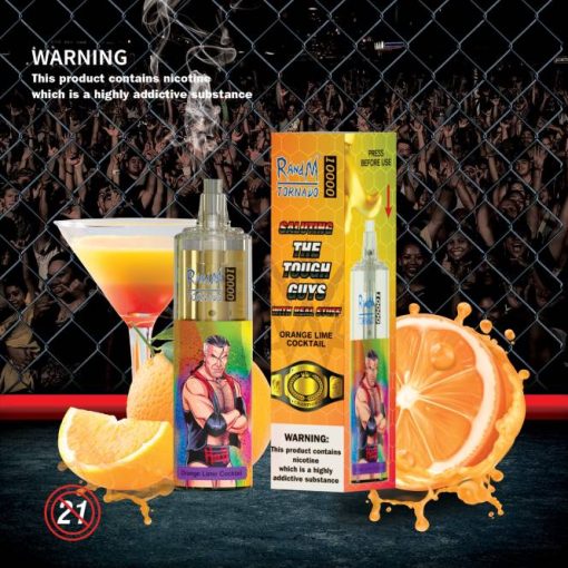 RandM Tornado 10000 Dispozitiv de Vape | Cocktail de Portocale Lime: Revoluția Portabilității și a Aromelor