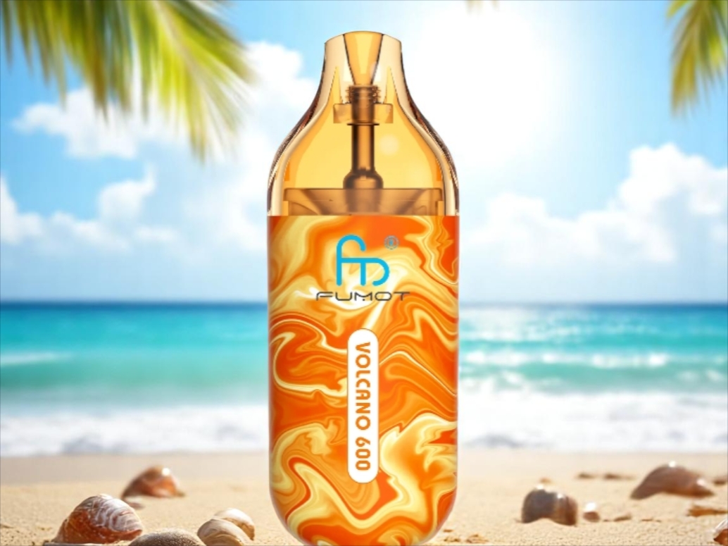 Fumot Volcano 600 TPD-kompatibel Engangsvape &ndash; Tredobbelt Mango: Den Ultimative Kombination af Smag og Compliance