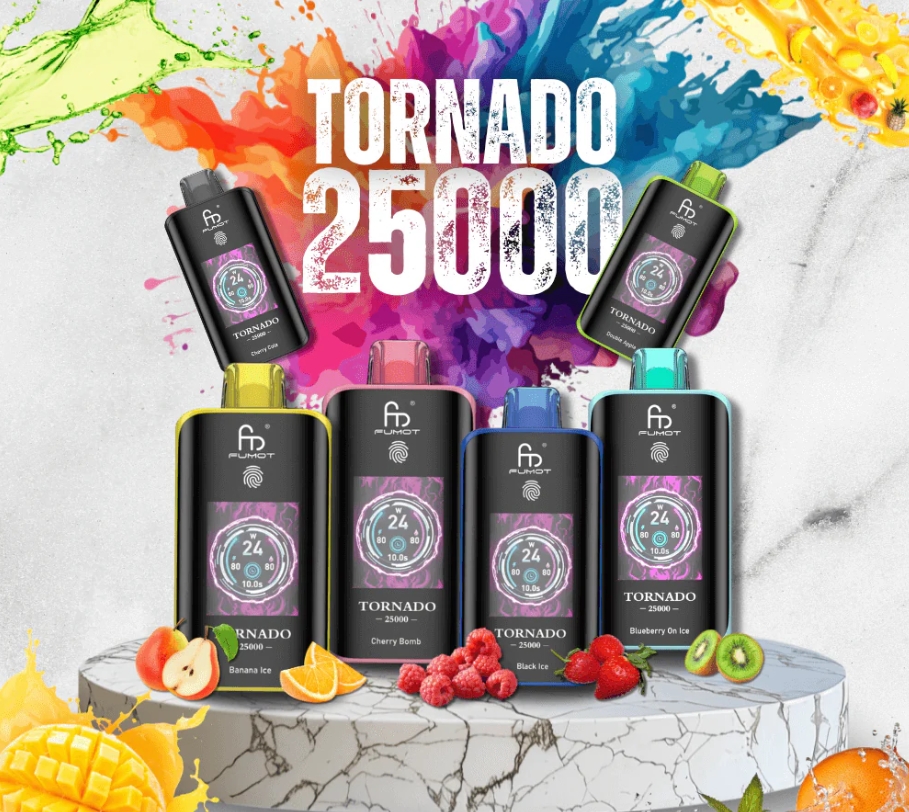 Fumot Tornado 25000 Puffs – gheață guma albă: o experiență fresh care redefinește vapingul în 2025