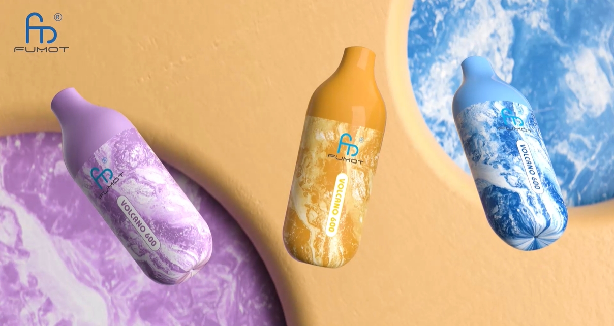 Fumot Volcano 600 TPD-kompatibel Engangsvape &ndash; Tredobbelt Mango: Den Ultimative Kombination af Smag og Compliance