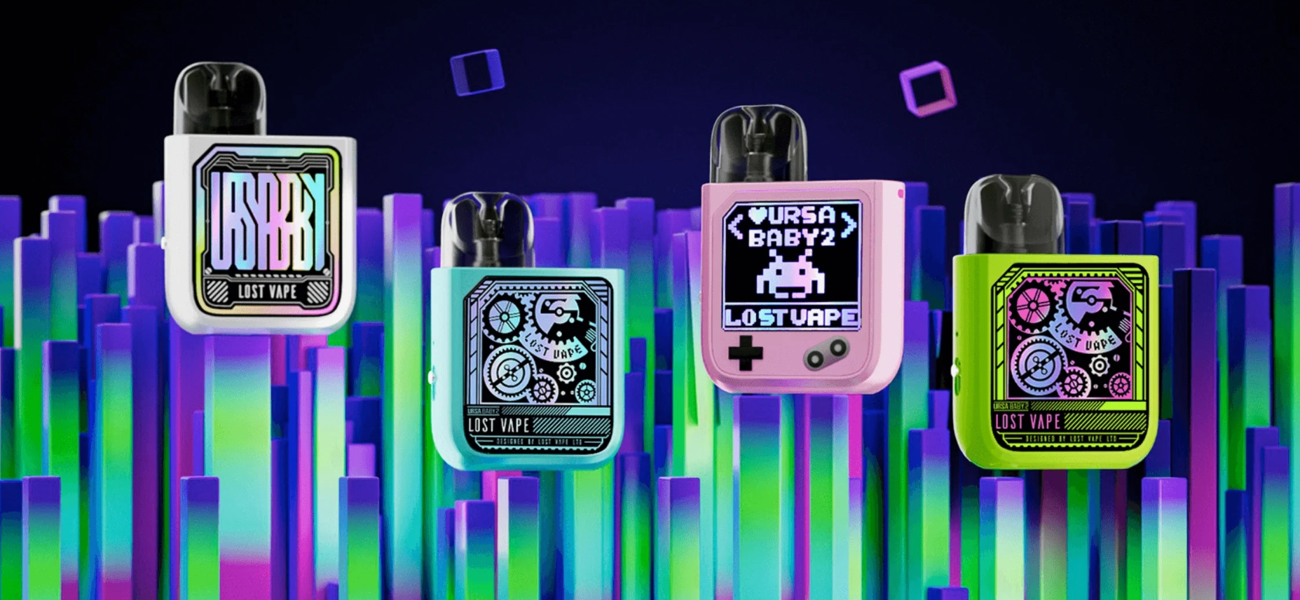 Lost Vape Ursa Baby 2 Pod Kit - Pop Blue/Time Gear: Compact, Stilat și Pregătit pentru Viitor