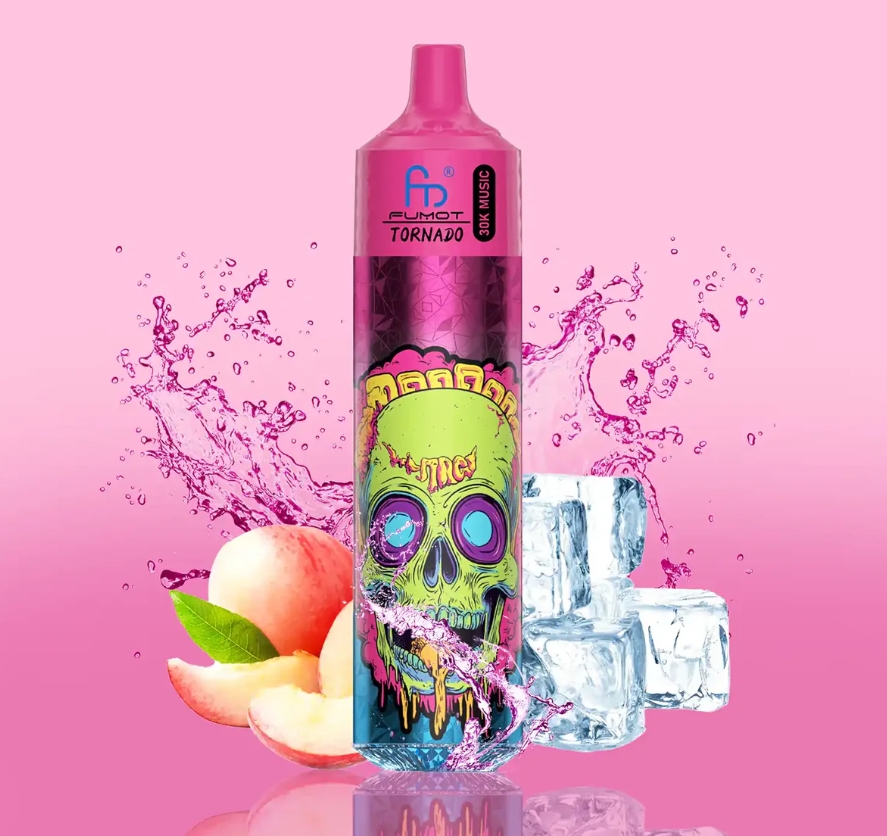 Fumot Tornado 30k Music Vape - gheata de piersici: O experiență senzorială unică pentru vaperii din România în 2025