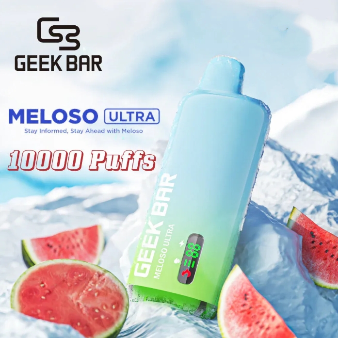 Geek Bar Meloso Ultra 10000 Puffs – Gheață de Pepene Verde: Răcorirea Ultimativă în Format de Vape