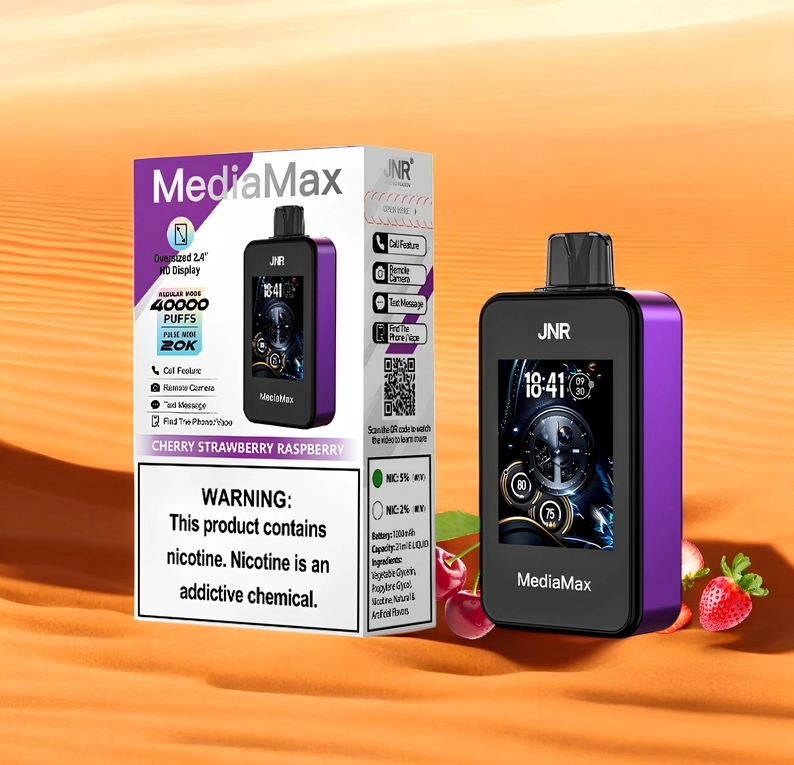 JNR MEDIAMAX 40k Puffs Vape - cireș căpșuni zmeură: O Capodoperă a Vapingului în România 2025