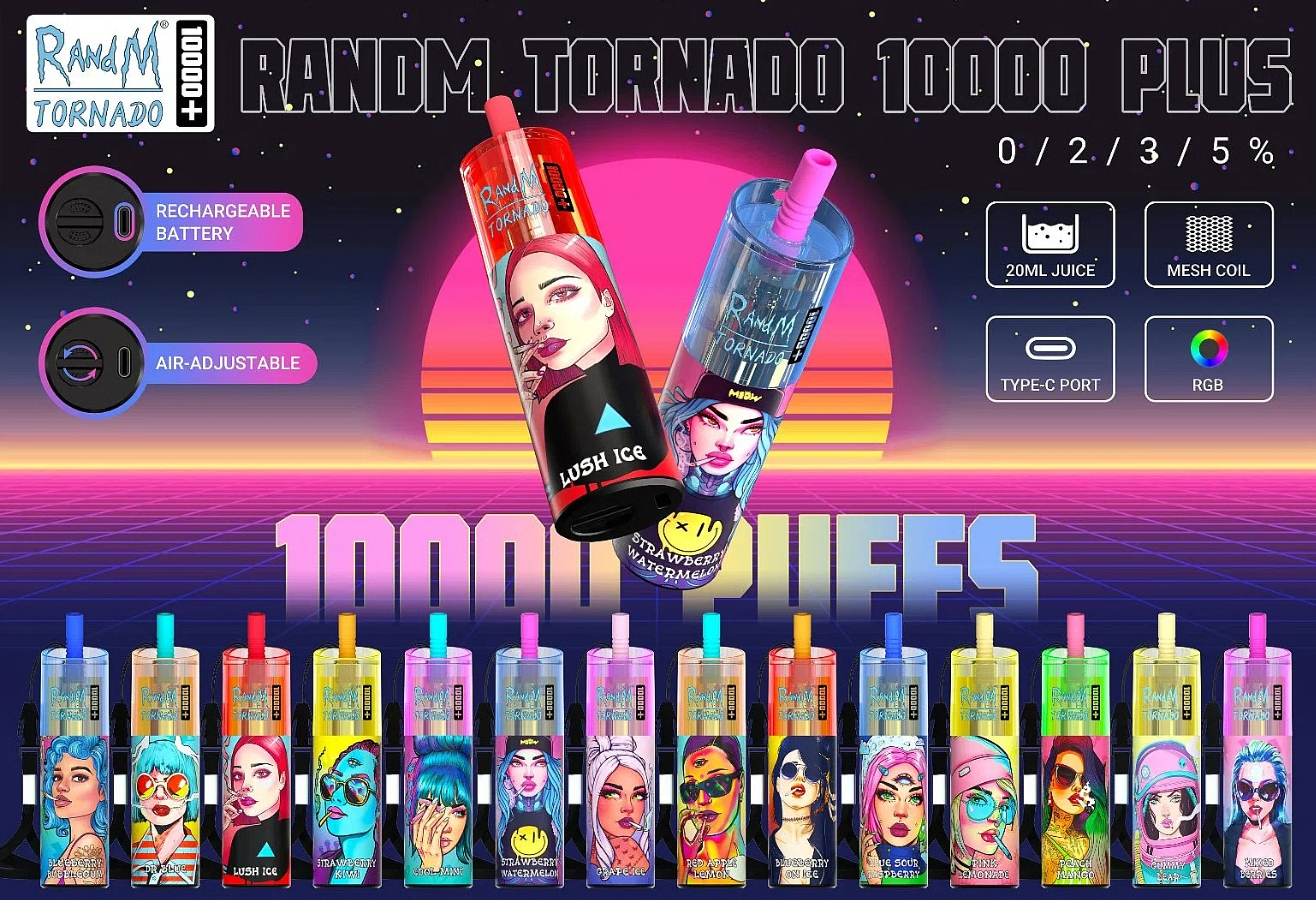 RandM Tornado 10000 Plus dispozitiv de vape – Dr Albastru: Puterea tehnologiei, plăcerea intensității