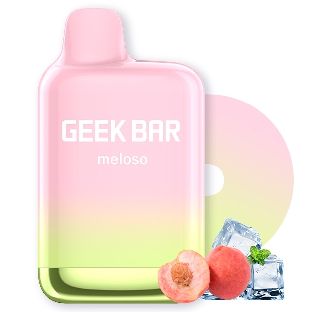 Geek Bar Meloso Pro 4000 Puffs Vape – Gheață de Piersici: Prospețime Fructată în Format Inteligent