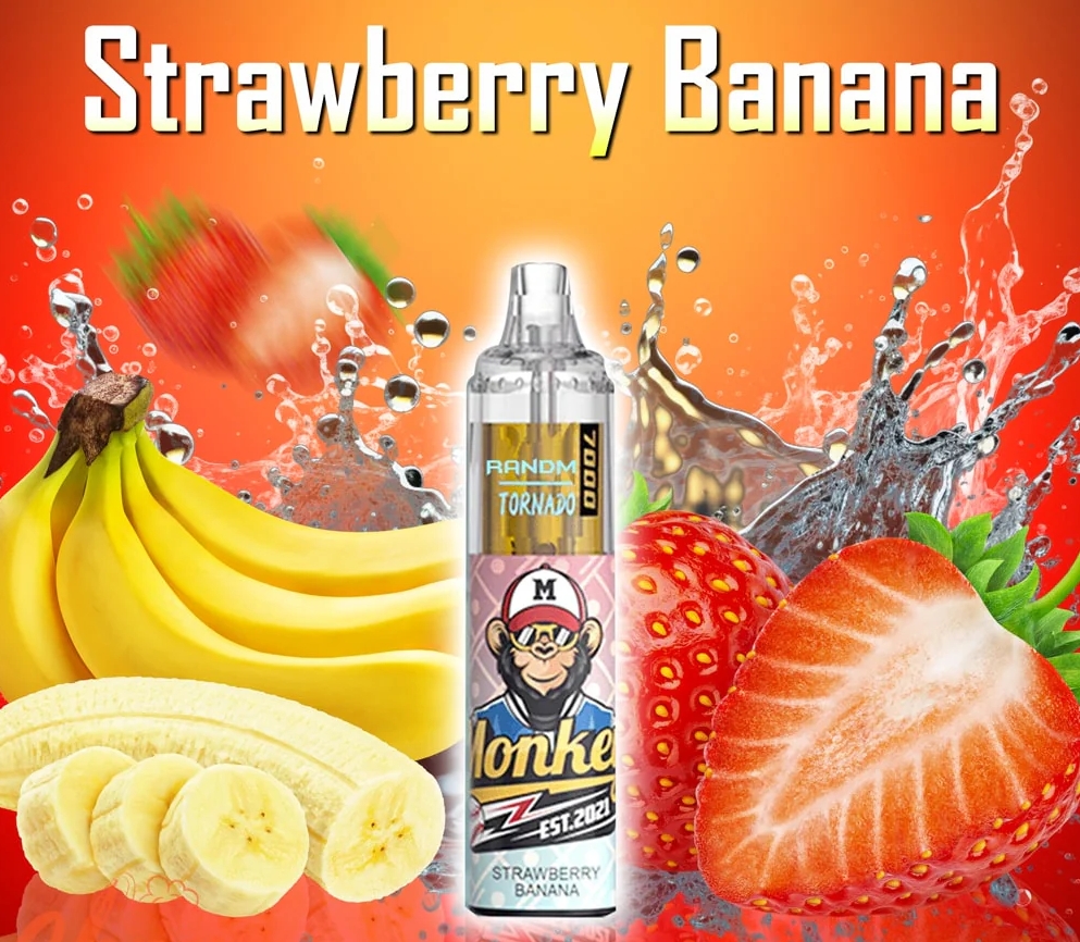 Descoperă RandM Tornado 7000 Puffs Vape - Banană Căpșuni: O Experiență de Vaping de Neuitat