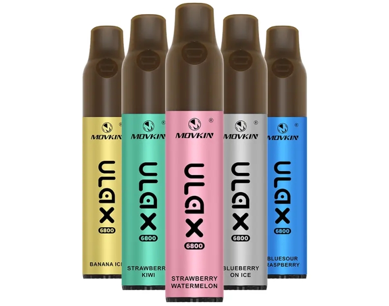 Fumot Movkin Ulax 6800 Puffs Vape (bobină ceramic) - gheață de banane: Răcorire tropicală, tehnologie pură