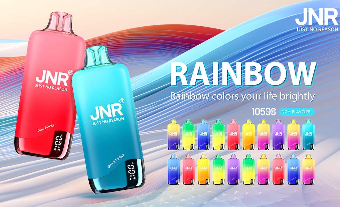 JNR RAINBOW 10000 Puffs Vape - lene albastru: O explozie albastră de prospețime într-un dispozitiv de nouă generație